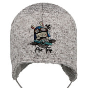 Vázací čepice podšívka wellsoft Letadlo šedá RDX