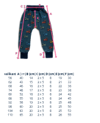 Dětské tepláky s vysokým pasem Bagry černá Esito