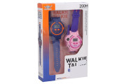 Hodinky a vysílačka walkie-talkie set fialové 2 ks