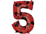 Fóliový balónek číslice Mickey Mouse 66 cm
