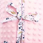 Luxusní šněrovací zavinovačka z Minky New Baby Jeřabiny 75 x75 cm