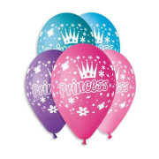 Balonek/Balonky nafukovací princezny 12'' průměr 30 cm 5 ks