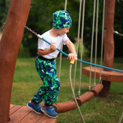 Rostoucí tepláky EasyFit Fotbal - modrá Esito