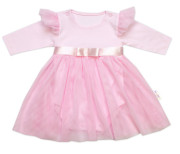 Luxusní 4D slavnostní sada oblečení pro miminko Girl růžová