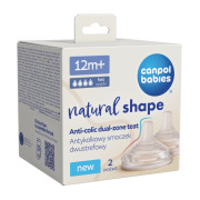 Savička k lahvi Natural Shape 12 m+ 2 ks Canpol babies