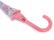 Dívčí průhledný vystřelovací deštník jednorožec modrá