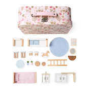 Domeček pro panenky v kufříku Obývací pokoj 2Kids Toys