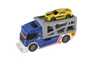 Auto kamion přepravník + plastové auto 15 cm na volný chod 