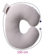 Mušelínový polohovací polštář MiniRelax 140 cm Babymatex