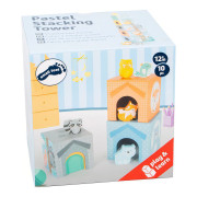 Skládací věž pastelová se zvířátky small foot