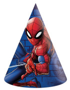 Čepičky papírové Spiderman 6 ks