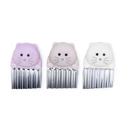 Vlnkovací kráječ 3 ks Kočka růžový/šedý Melii