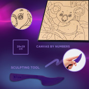 Malování hmotou podle čísel Koala 29 x 29 cm Okto