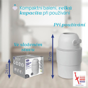 Koš na plenky teleskopický Odour Off na odstranění zápachu Chicco 