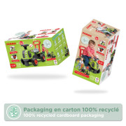 Odstrkovadlo - traktor Claas s volantem zelený