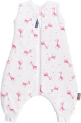 Letní bio spací pytel s nožičkami žirafky červené Kaarsgaren