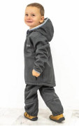 Dětská zimní softshellová bunda s beránkem Grey Esito