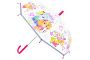 Deštník Tlapková patrola manuální Růžový