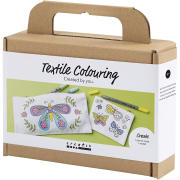 Kreativní sada Mini Craft Kit Textile Colouring Butterflies Creativ Company