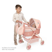 Můj první kočárek pro panenky s taškou Tulipe 56 cm DeCuevas