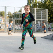 Dětské legíny Street graffiti - černé Esito