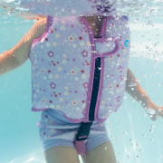 Dětská plovací vesta Go Splash s bezpečnostním páskem Lilac Spring