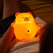 LED silikonová noční lampička - chrápající medvídek Mary's 