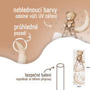 Nástěnné samolepky do dětského pokoje Teddy bear on a ladder Sipo