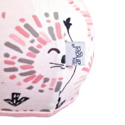 Čepice podšitá Outlast® - bílá lvi/růžová baby Vel. 2 (39-41 cm)