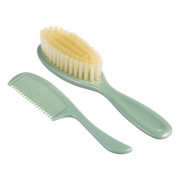 Hřeben a kartáč Goose zelený Canpol babies 