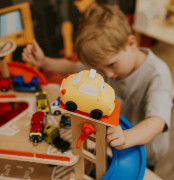 LED silikonová noční lampička stmívatelná, dotyková - taxi Mary's 