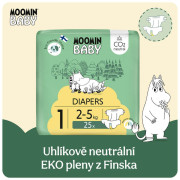 Moomin Baby 1 Newborn 2–5 kg (25 ks), eko pleny