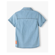 Košile chlapecká džínová s krátkým rukávem, Minoti, horizon 7, vel. 110/116