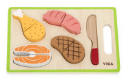 Dřevěná sada jídla-krájení Viga