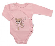 Zavinovací kojenecké body + polodupačky Marta, 2D sada, Mrofi, pudrově růžová