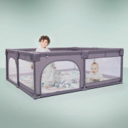 Ohrádka Playpark Grey s matrací BabyGo