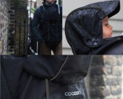 Cocoon-pláštěnka proti dešti k šátku na nošení nebo nosítku POUŽITÁ