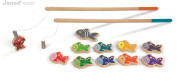 Dřevěné magnetické rybářské udice pro děti Let's Go Fishing Janod