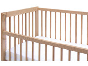 Postýlka se stahovacím bokem Scarlett Perta - buk - Přírodní 120 x 60 cm