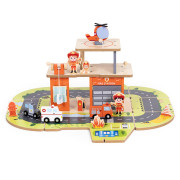 Montessori dřevěná garáž 2v1 Hasič