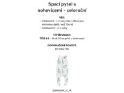 Celoroční spací pytel s nohavicemi Sleepee Bloom/Černé tečky