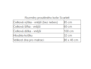 Proutěný košík na miminko s nebesy Scarlett Nebula - béžová