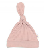 Rostoucí žebrovaný overálek, čepička a botičky Nature - růžová Baby Nellys