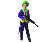 Kostým na karneval - šílený klaun, 120 - 130  cm