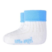 Ponožky froté Outlast® Bílá/sv.modrá
