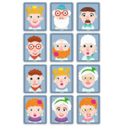 Magnetické Inzebox Veselé obličeje Djeco