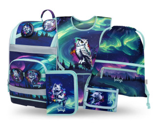 Set 5 Zippy Plus Aurora: aktovka, penál, sáček, zástěra, peněženka GRS Baagl
