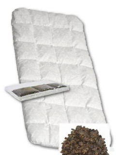 Matrace molitan-pohanka do kočárku bílá 75x35 cm