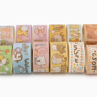 Ozdobná lepicí páska dětské motivy sada Washi 