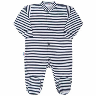 Kojenecký overal New Baby Classic II s modrými pruhy
